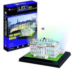 Picture of Puzzle 3D LED Biały Dom 56 elementów