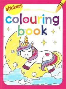 Obrazek Colouring book z naklejkami. Jednorożec