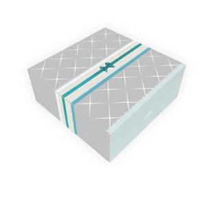 Picture of Pudełko 230x230x105cm Srebro 5szt.