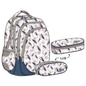 Picture of Zestaw Stright Plecak + saszetka Piórka boho