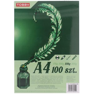 Obrazek Papier Brystol A4 100 ark.250g