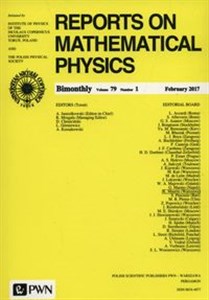 Picture of Reports on Mathematical Physics 79/1 2017