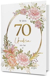 Obrazek Karnet Urodziny 70