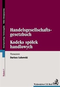 Obrazek Kodeks spółek handlowych Handelsgesellschafts-gesetzbuch