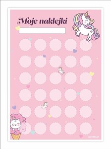 Picture of Karty motywacyjne jednorożce 5szt