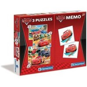 Obrazek Puzzle 20+20+100 Memo Cars