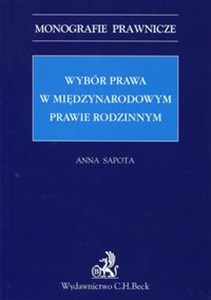 Picture of Wybór prawa w międzynarodowym prawie rodzinnym