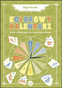 Obrazek Kolorowy kalendarz Karty edukacyjne do nauki kalendarza