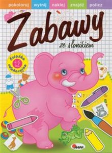 Obrazek Zabawy ze słonikiem Książka edukacyjna 4-6 lat