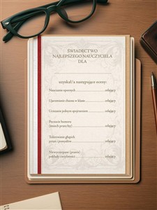 Picture of Karnet Świadectwo najlepszego nauczyciela