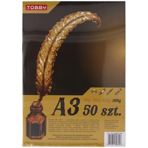 Obrazek Papier Brystol A3 50 ark.300g