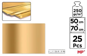 Picture of Brystol metaliczny złoty 50x70cm 25szt