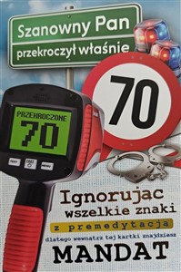 Obrazek Karnet Urodziny 70