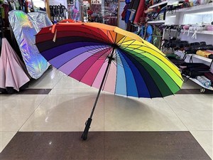 Picture of Parasol ręcznie rozkładany tęczowy