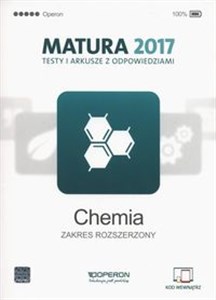 Picture of Chemia Matura 2017 Testy i arkusze Zakres rozszerzony