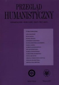 Obrazek Przegląd humanistyczny 2019/2/465 Kwartalnik Rok LXIII