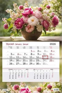 Picture of Kalendarz 2026 jednodzielny Kwiaty