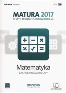 Obrazek Matematyka Matura 2017 Testy i arkusze Zakres rozszerzony