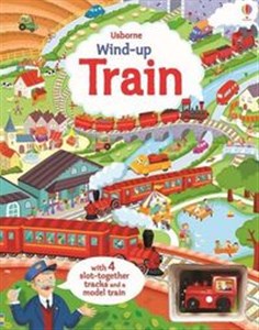 Picture of Wind-up train book with slot-together tracks and a model train