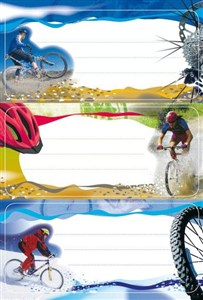 Obrazek Naklejki szkolne - Rowery 9szt