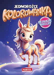 Obrazek Kolorowanka Jednorożce z naklejkami metalicznymi