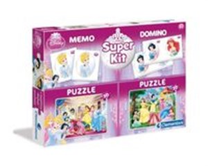 Picture of Puzzle 2x30 Memo Domino Księżniczki Super Kit 4 w 1