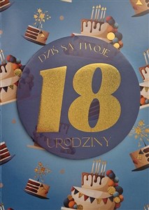Picture of Karnet Urodziny 18 męskie