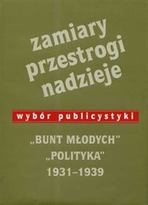 Picture of Zamiary Przestrogi Nadzieje Bunt Młodych Polityka 1931-1939