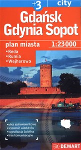 Obrazek Gdańsk Gdynia Sopot plus 3 1:26 000 plan miasta