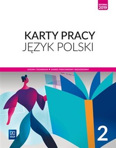Picture of Język polski 2 Karty pracy Zakres podstawowy i rozszerzony. Liceum i technikum