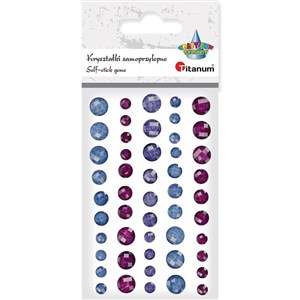 Picture of Kryształki samoprzylepne fasetowane mix 50szt