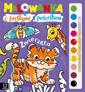 Picture of Malowanka z farbkami i pędzelkiem Zwierzęta