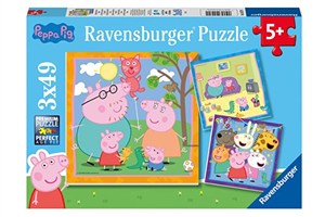 Obrazek RAV puzzle 3X49 Peppa Pig