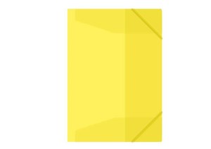 Obrazek Teczka z gumką A4 żółta