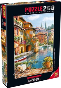 Obrazek Puzzle 260 Kawiarnia nad kanałem