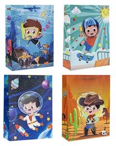 Picture of Torebki prezentowe TD-23060-HS-A5 wzór dziecięcy 12 sztuk