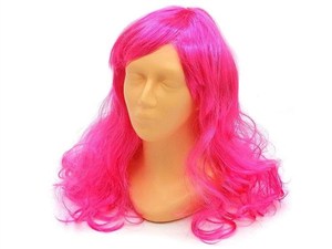 Picture of Peruka długa neonowy róż