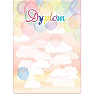 Obrazek Dyplom dziecięcy A4/20ark. Balony