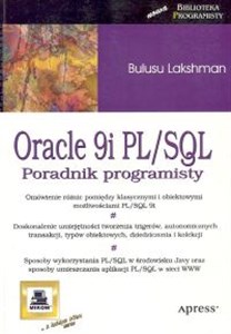 Picture of Oracle 9i PL/SQL Poradnik programisty