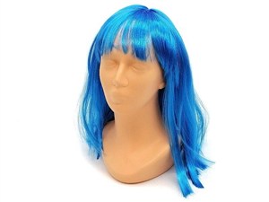 Picture of Peruka niebieska z grzywką