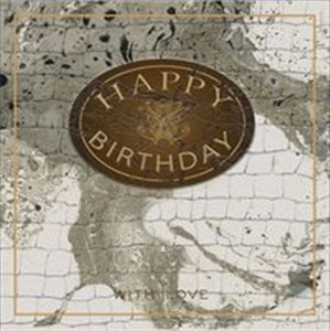 Picture of Karnet kwadrat z kopertą Urodziny Marble Leather