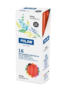 Picture of Cienkopis Sway Fineliner czerwony (16szt) MILAN