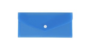 Obrazek Teczka koperta DL satyna niebieska