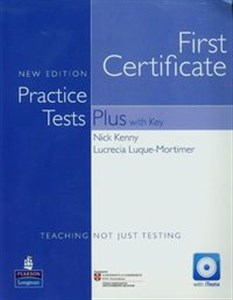 Picture of First Certificate Practice Tests Plus with Key Teaching not just testing z płytą CD