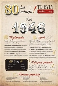 Obrazek Karnet Urodziny 80