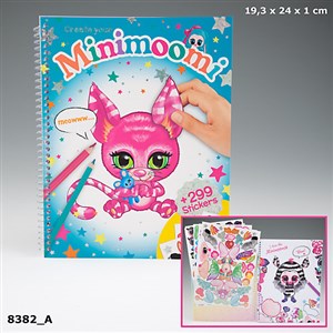 Obrazek SZKICOWNIK Z NAKLEJKAMI MINIMOOMI 8382A