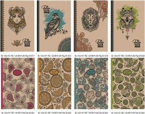 Picture of Notatnik ozdobny 143x197 120 stron linia mix