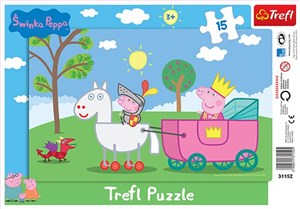 Picture of Puzzle ramkowe 15 Świnka Peppa rycerz