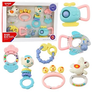 Obrazek Grzechotki i gryzaki 7szt