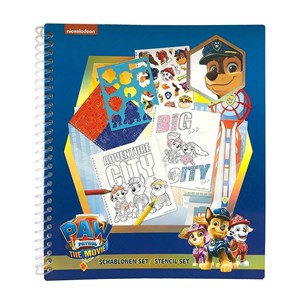 Obrazek Zestaw: kolorowanka z plastikowymi szablonami